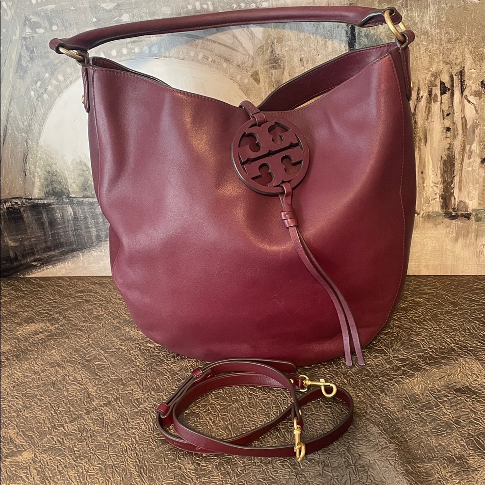 ❤️🤍💙Tory Burch Miller Hobo Shoulder Bag - Picture 4 of 16